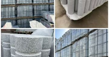 沈阳 芝麻白花岗岩挡车柱、隔离柱多少钱