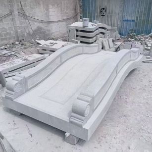 沈阳 芝麻灰花岗岩园林景观 小石桥