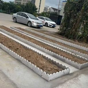 沈阳 花边石、花围石、花园石安装效果