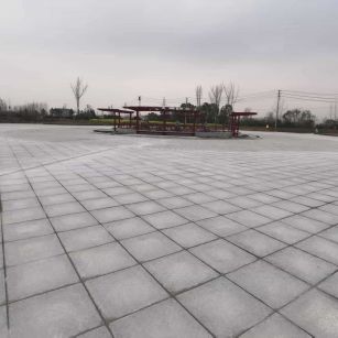 沈阳 芝麻白火烧面-公园广场地铺效果