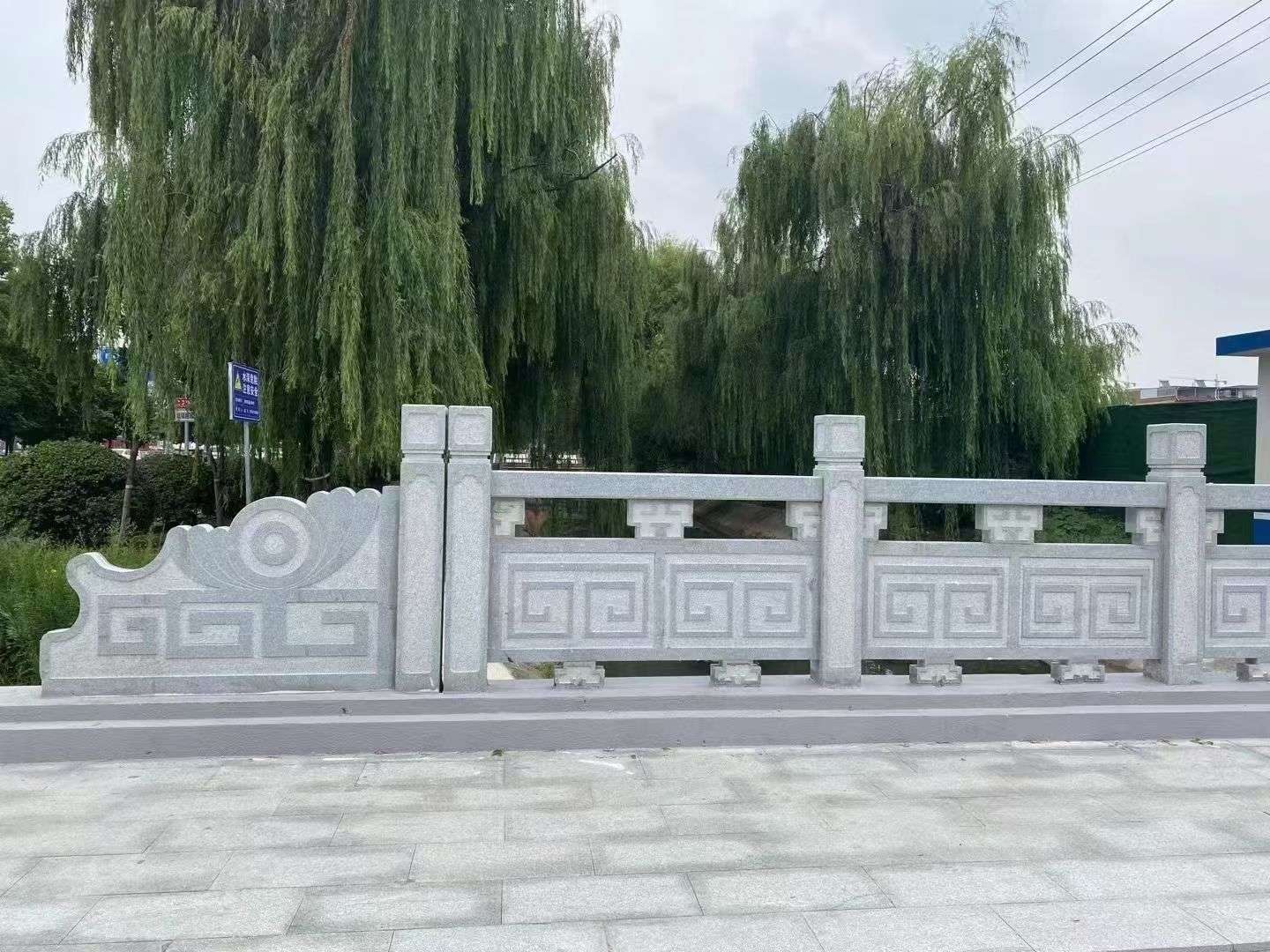 沈阳 芝麻灰桥栏杆、河道栏杆安装效果