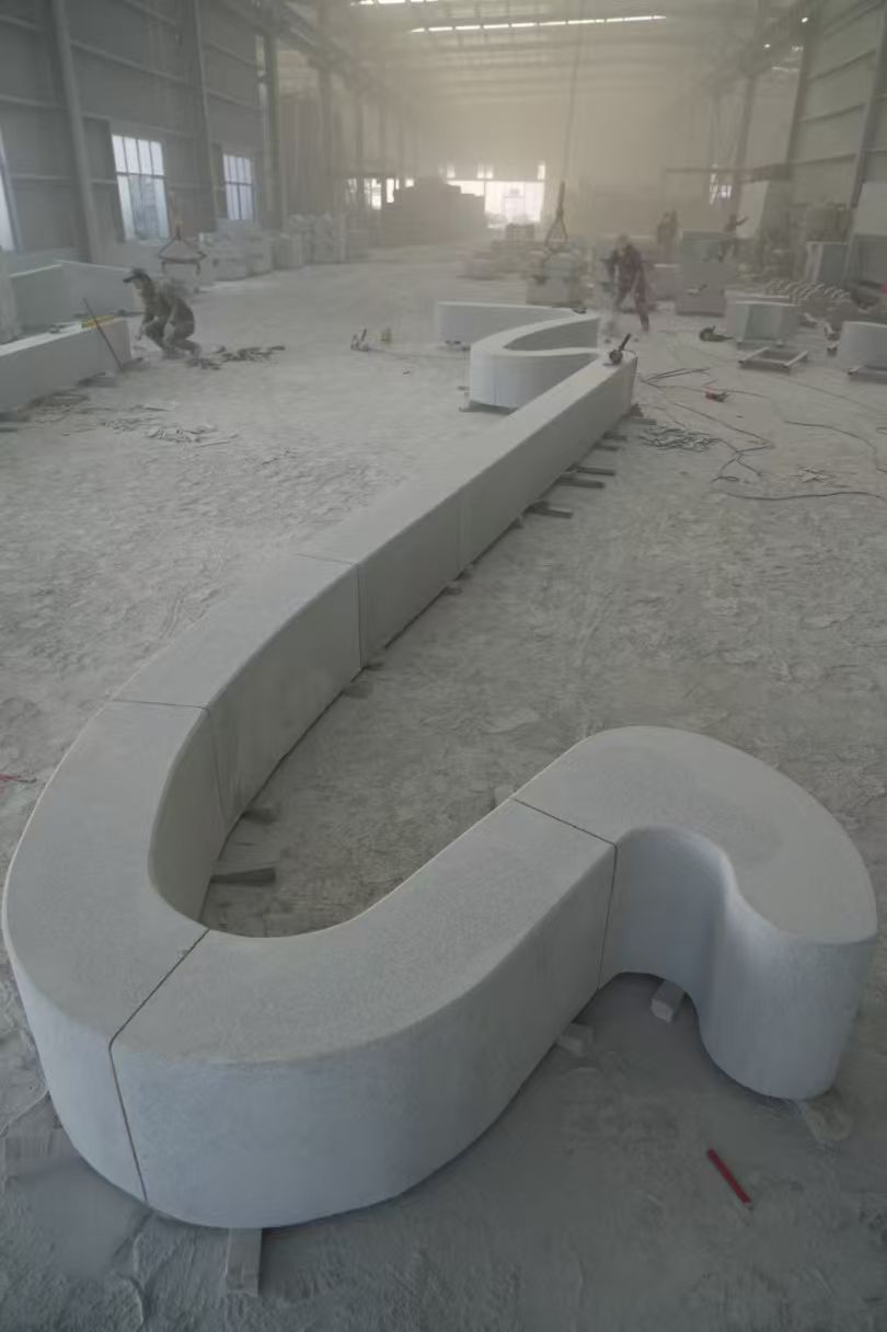 沈阳 花岗岩整石坐凳拼装