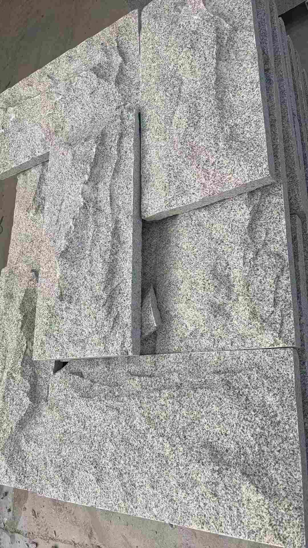沈阳 芝麻白自然面花岗岩成品板